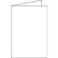 Cartes de voeux Clairefontaine, Carte double - 11 x 22 cm - 25 cartes, Blanc