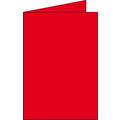 Cartes de voeux Clairefontaine, Carte double - 11 x 22 cm - 25 cartes, Rouge cerise