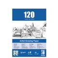 Bloc de dessin Artist Drawing Paper Shut, A3, 29,7 cm x 42 cm, Bloc collé 1 côté, Fin, 120 g/m²