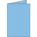 Cartes de voeux Clairefontaine, Carte double - 11 x 22 cm - 25 cartes, Bleu lavande