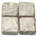 Set de pierres de mosaïque en marbre, Sachet de 250 g, env. 50 carreaux, 15 × 15 × 8 mm, Bleu gris