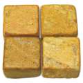 Set de pierres de mosaïque en marbre, Sachet de 250 g, env. 120 carreaux, 10 × 10 × 8 mm, Jaune Travertin