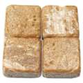 Set de pierres de mosaïque en marbre, Sachet de 250 g, env. 50 carreaux, 15 × 15 × 8 mm, Noir travertin