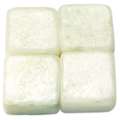 Set de pierres de mosaïque en marbre, Sachet de 250 g, env. 120 carreaux, 10 × 10 × 8 mm, Vert lumière
