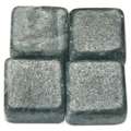 Set de pierres de mosaïque en marbre, Sachet de 250 g, env. 120 carreaux, 10 × 10 × 8 mm, Noir lavica