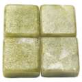 Set de pierres de mosaïque en marbre, Sachet de 250 g, env. 50 carreaux, 15 × 15 × 8 mm, Vert émeraude