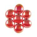 Galets de mosaïque en verre, Rouge irisé, Paquet de 100g