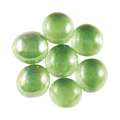 Galets de mosaïque en verre, Vert irisé, Paquet de 100g