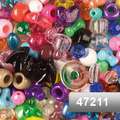 Assortiment de perles multicolores, Environ 7-9mm de diamètre - sachet de 455g