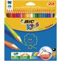 Etui crayons de couleur Bic Kids Evolution, 24 crayons
