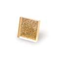 Tesselles de mosaïque en or jaune, 20x20mm - lisse