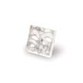 Tesselles de mosaïque en or blanc, 20 x 20 mm rugueuse, 1 plaquette, env. 180 g