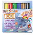 Gouache solide en stick Playcolor Textil, 6 sticks