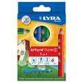 Crayons de couleurs Lyra groove triple 1, 6 couleurs