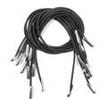Cordons élastiques avec embouts, 30 cm x 2 mm - Noir