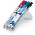 Etui de 4 feutres Lumocolor effaçables à sec Staedtler, Pointe moyenne