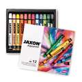 Coffrets de craies aquarellables Jaxon, 12 crayons