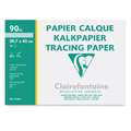 Calque Clairefontaine, A3, 29,7 cm x 42 cm, A3 - 29,7 x 42 cm - 10 feuilles, 90 g/m², Paquet