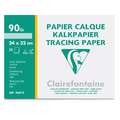 Calque Clairefontaine, 24 cm x 32 cm, 24 x 32 cm - 20 feuilles, 90 g/m², Paquet