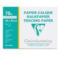 Pochette calque Clairefontaine 70-75 g/m², 24 x 32 cm - 20 feuilles, Translucide