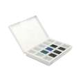 Coffret d'aquarelles en 1/2 godet Daniel Smith, Nuances de bleu