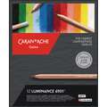 Coffrets de crayons de couleur Luminance 6901 de Caran d'Ache, 12 crayons