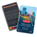 Coffrets en métal de crayons Procolour Derwent, 12 couleurs