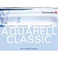 Papier Aquarell Classic grain fin Gerstaecker, 24 cm x 32 cm, 300 g/m², Bloc collé 4 côtés, Mat