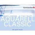 Papier Aquarell Classic grain fin Gerstaecker, 36 cm x 48 cm, 300 g/m², Bloc collé 4 côtés, Mat