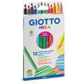 Lots de crayons de couleur Giotto Mega, 12 crayons