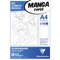 Blocs Manga storyboard Clairefontaine, A4, 21 cm x 29,7 cm, 55 g/m², Lisse, 1. Grille simple - Bloc de 100 feuilles
