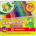Set de crayons de couleur Superstick Classic Jolly , boîte de 24 crayons 