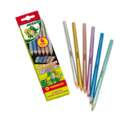 Sets de crayons de couleur Supersticks Jolly, Couleurs métalliques, 6 crayons