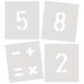 Sets de pochois lettres ou chiffres Standargraph, Set, 75 mm