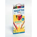 Crayons de couleurs Elios Wood Free, Etui de 12 crayons