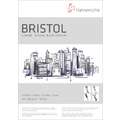 Bloc de papier Bristol Hahnemühle, A4, 21 cm x 29,7 cm, 250 g/m², Lisse