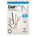 Cray’On Clairefontaine (papier grain très fin), 120 g/m², A5 - 14,8 x 21 cm - 120g/m² - bloc 50 feuilles, collé en tête, Bloc collé 1 côté