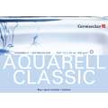 Papier Aquarell Classic grain torchon Gerstaecker, 17 cm x 24 cm, 300 g/m², Bloc collé 4 côtés, 2. Grain torchon
