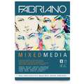 Bloc  de papier Mixed Media Fabriano®, A4, 21 cm x 29,7 cm, 160 g/m², collé en tête - 60 feuilles