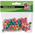 Lot de perles de couleur, 100 perles, diamétre 10mm / trou 2mm