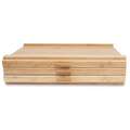 Coffret bois vide en bambou pour pastels, 3 tiroirs - 40 x 25 x 8cm