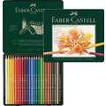 Coffret métal de crayons de couleurs Polychromos, 24 crayons