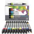 Coffrets de marqueurs aquarelle Winsor & Newton (2 pointes), 12 marqueurs, Set