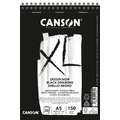 Bloc XL noir Canson 150 g/m², A5 - 14,8 x 21 cm - 20 feuilles, 150 g/m², Lisse|Torchon