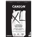 Bloc XL noir Canson 150 g/m², A3 - 29,7 x 42 cm - 40 feuilles, 150 g/m², Lisse|Torchon