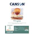 Bloc collé en tête “C” à grain ® Canson, A5 - 14,8 x 21cm, 180 g/m², Fin, 180 g/m²