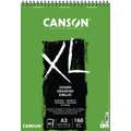 Bloc Canson XL dessin 160 g/m², 29,7 x 42 cm (A3) - 50 feuilles, Bloc spiralé, 160 g/m²