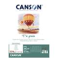 Bloc collé en tête “C” à grain ® Canson, A3 - 29,7 x 42cm, 224 g/m², Fin, 224 g/m²