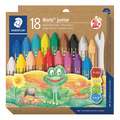 Set de craies à la cire Noris Junior 224 Staedtler, 18 crayons, Set