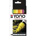 Sets de marqueurs acryliques Marabu Yono, 4 x 1,5 - 3 mm fluo